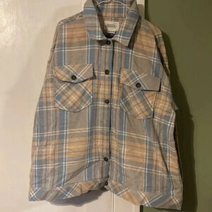 Boston Traders Ladies Women Shirt Jacket - Blue XXL